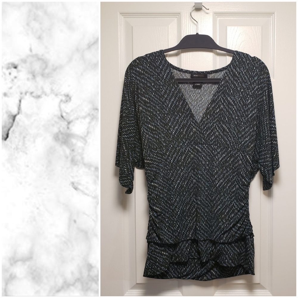 BCBGMaxAzria Short Sleeve Top Large